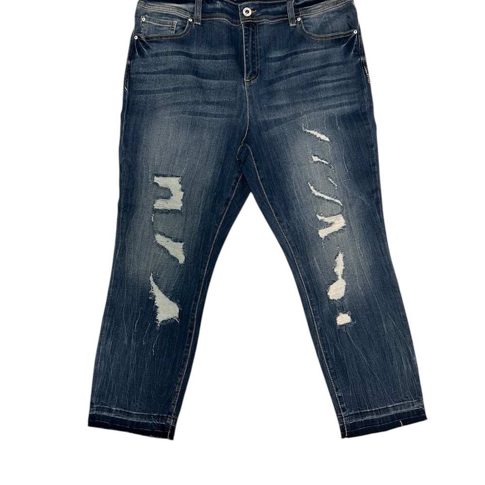INC International Concepts Blue Ankle Cropped Jeans